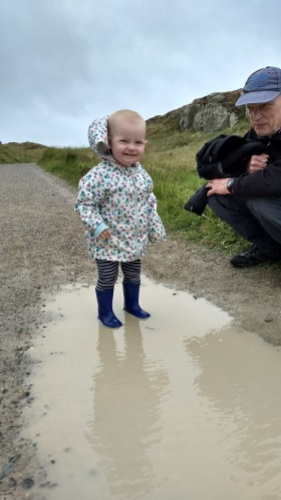 A2 enjoyed this puddle